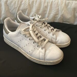 Adidas White and Olive Stan Smith Women